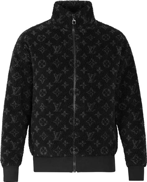 lv monogram fleece jacket|louis vuitton monogram jacket men.